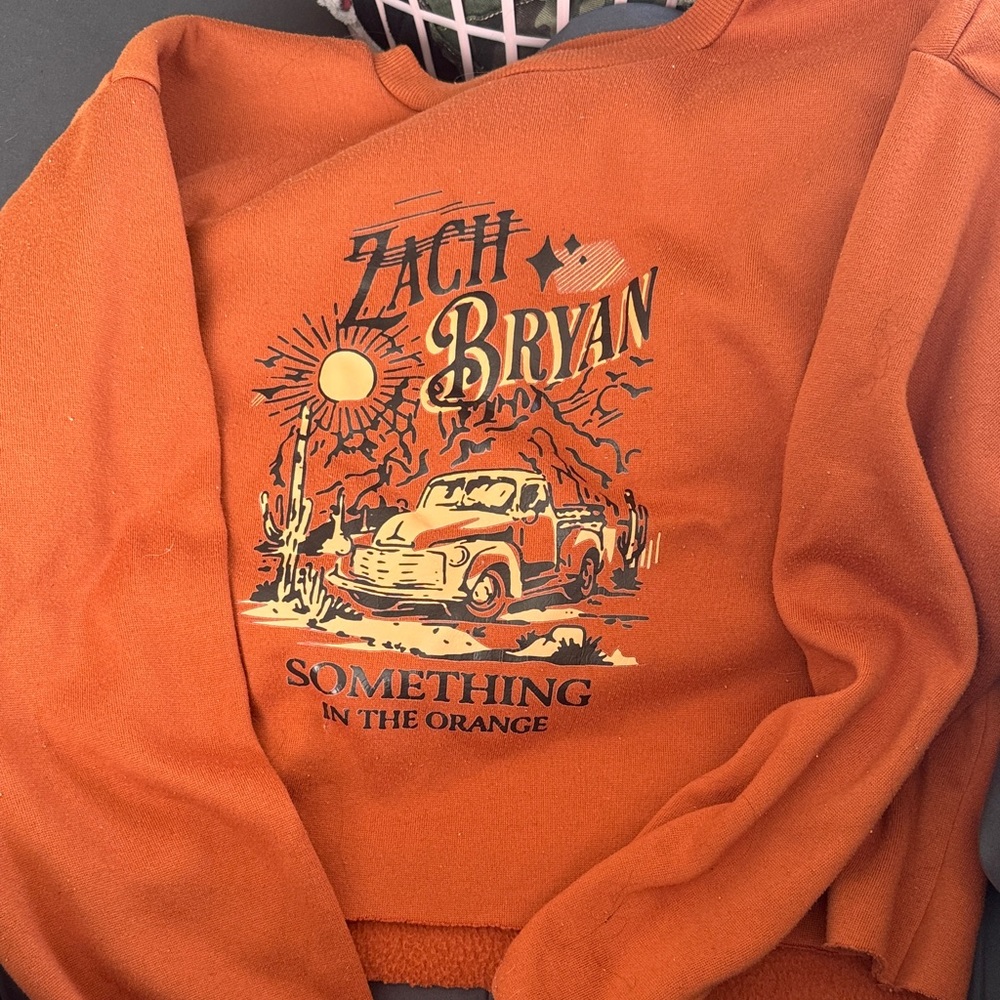 Graphic Orange Sweatshirt